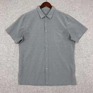 Vuori Shirt Mens L Grey Bridge Button Down